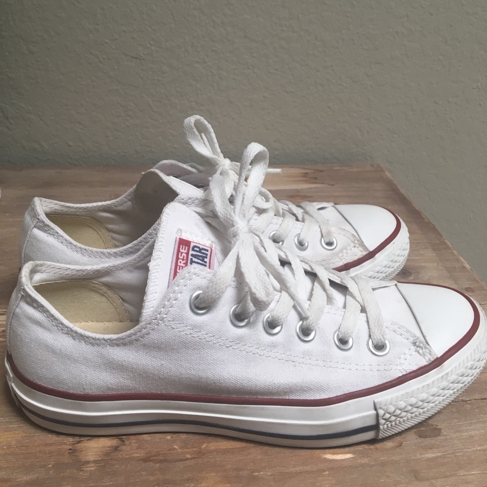 White Converse Low-Tops